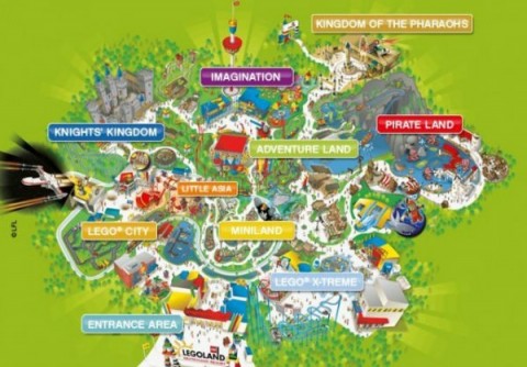 Legoland - mapa